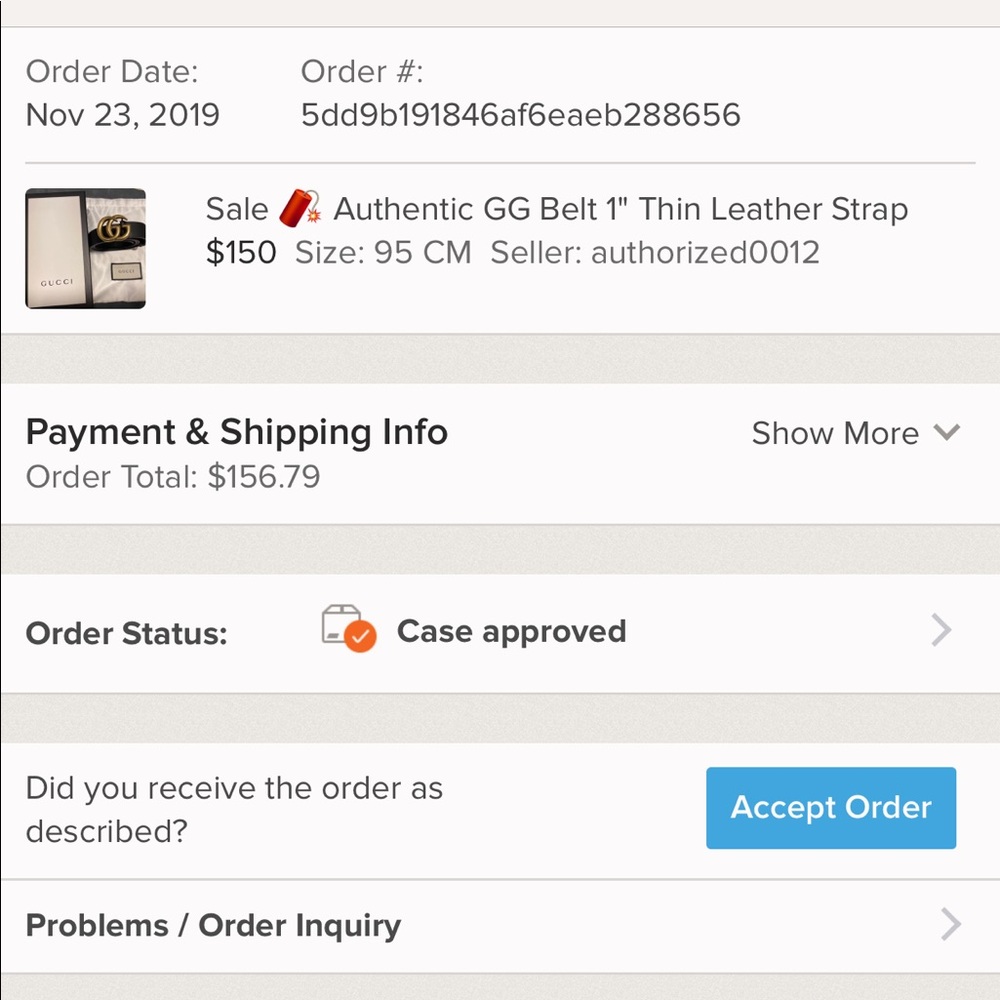 DO NOT BUY ITS FAKE! Authorized0012 is her Poshmar